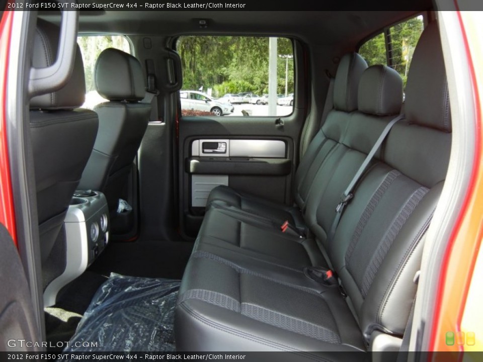 Raptor Black Leather/Cloth Interior Rear Seat for the 2012 Ford F150 SVT Raptor SuperCrew 4x4 #68839470