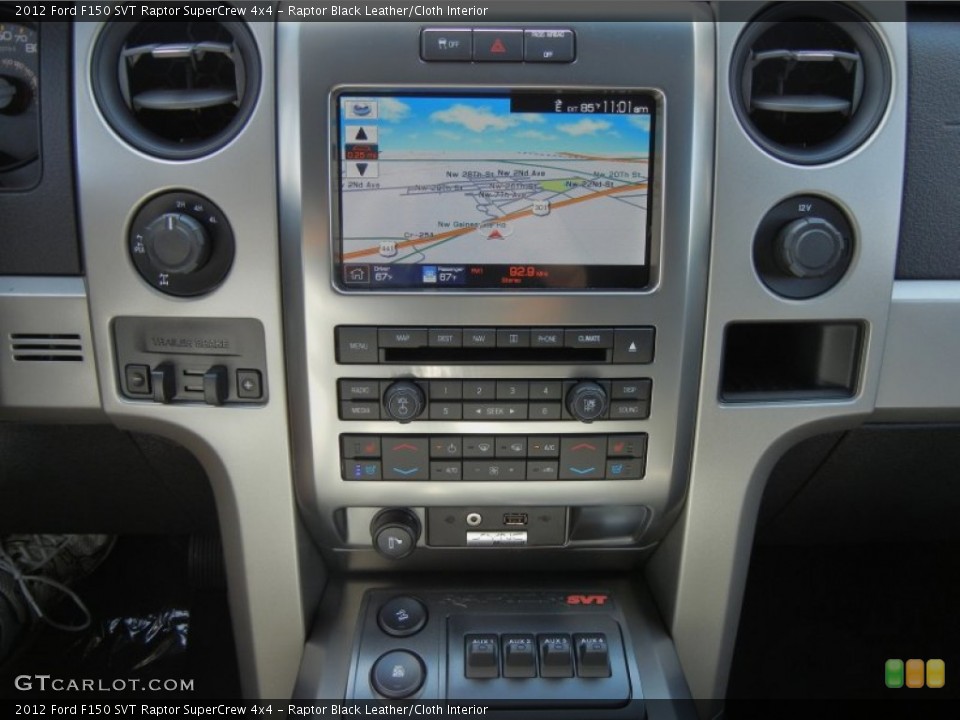 Raptor Black Leather/Cloth Interior Controls for the 2012 Ford F150 SVT Raptor SuperCrew 4x4 #68839515