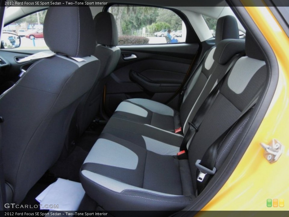Two-Tone Sport Interior Rear Seat for the 2012 Ford Focus SE Sport Sedan #68839602