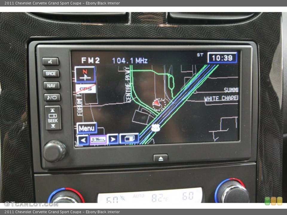 Ebony Black Interior Navigation for the 2011 Chevrolet Corvette Grand Sport Coupe #68839668