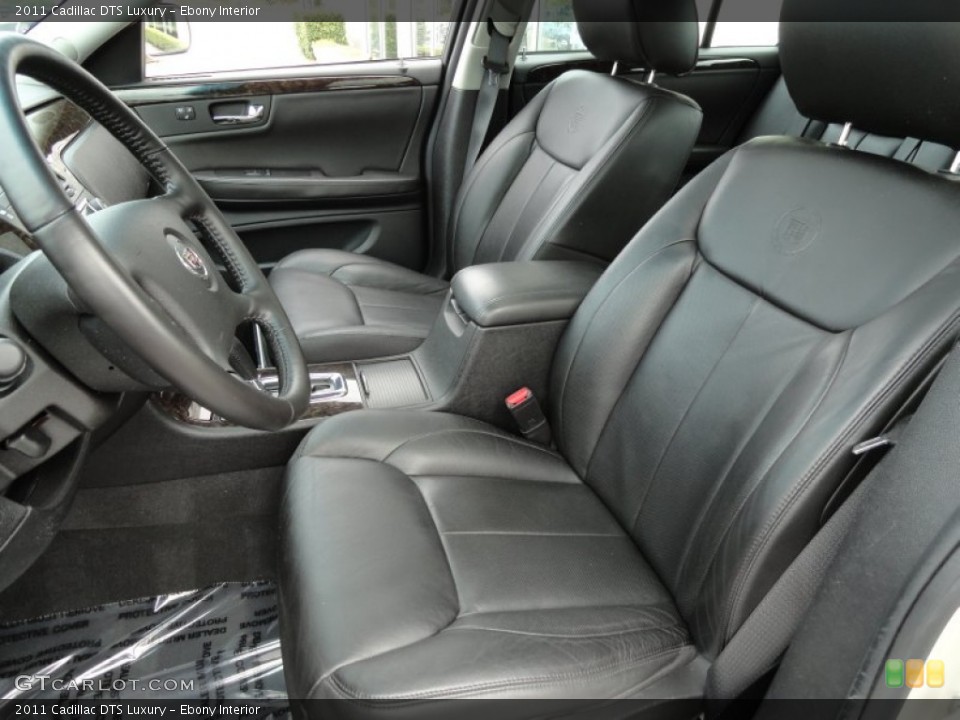 Ebony Interior Front Seat for the 2011 Cadillac DTS Luxury #68842530