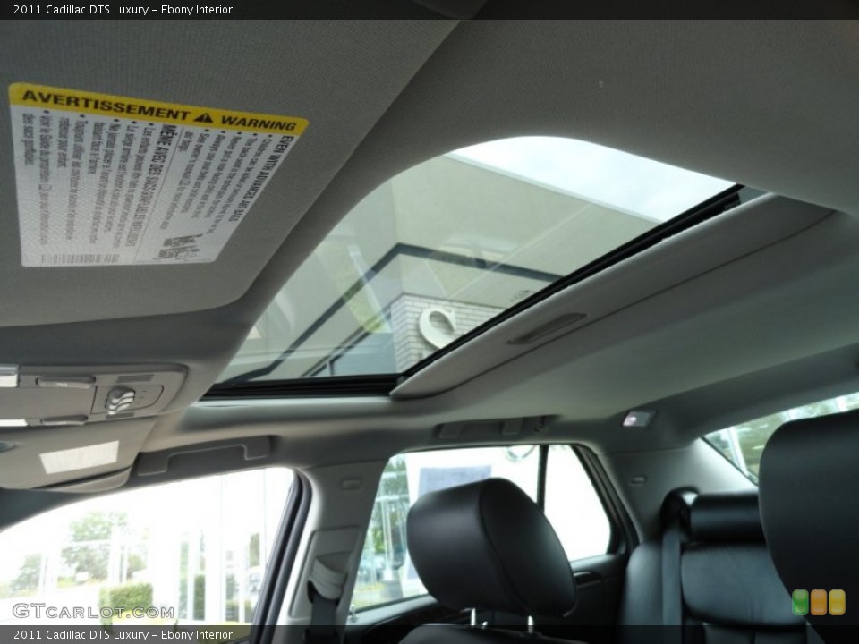 Ebony Interior Sunroof for the 2011 Cadillac DTS Luxury #68842539