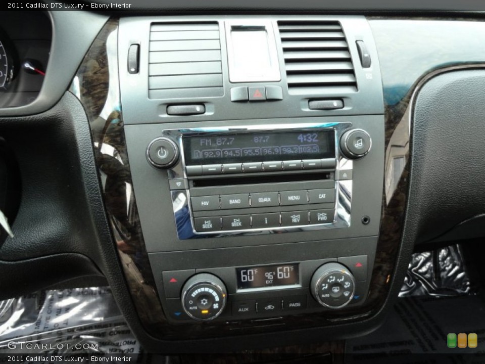 Ebony Interior Controls for the 2011 Cadillac DTS Luxury #68842602
