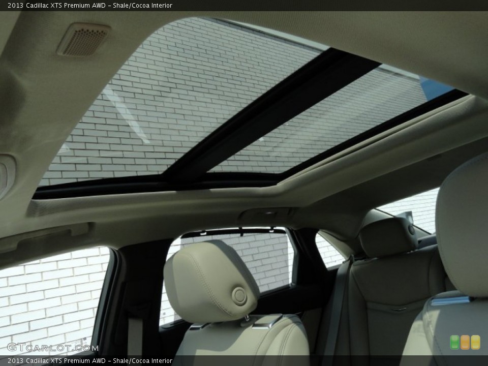 Shale/Cocoa Interior Sunroof for the 2013 Cadillac XTS Premium AWD #68842965
