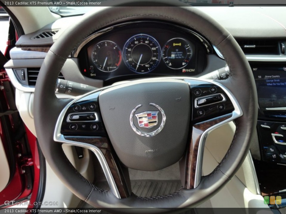 Shale/Cocoa Interior Steering Wheel for the 2013 Cadillac XTS Premium AWD #68843008