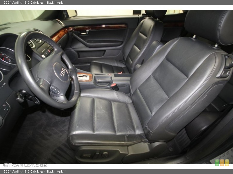 Black Interior Front Seat for the 2004 Audi A4 3.0 Cabriolet #68843117