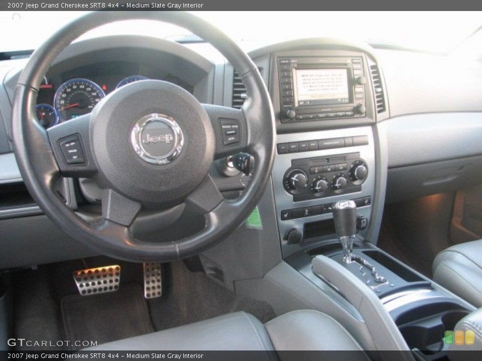 Medium Slate Gray Interior Dashboard for the 2007 Jeep Grand Cherokee SRT8 4x4 #68843190
