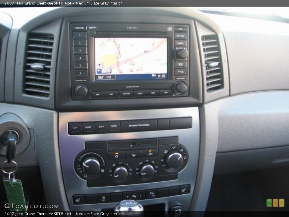 Medium Slate Gray Interior Controls for the 2007 Jeep Grand Cherokee SRT8 4x4 #68843226