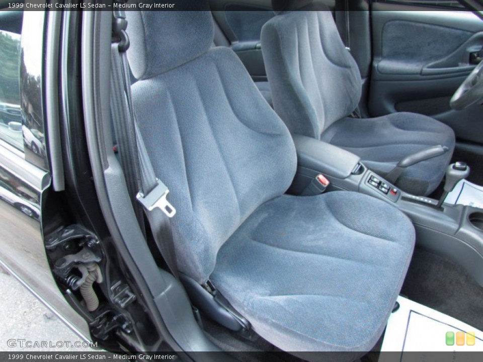 Medium Gray Interior Front Seat for the 1999 Chevrolet Cavalier LS Sedan #68843352