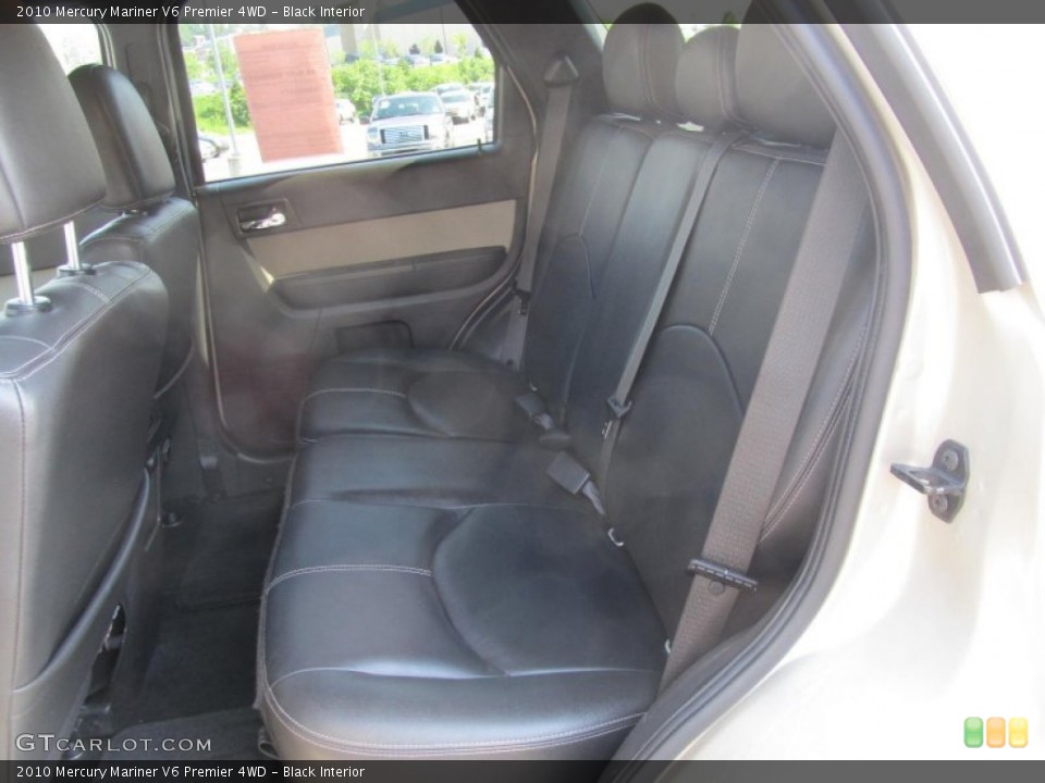 Black Interior Rear Seat for the 2010 Mercury Mariner V6 Premier 4WD #68843559