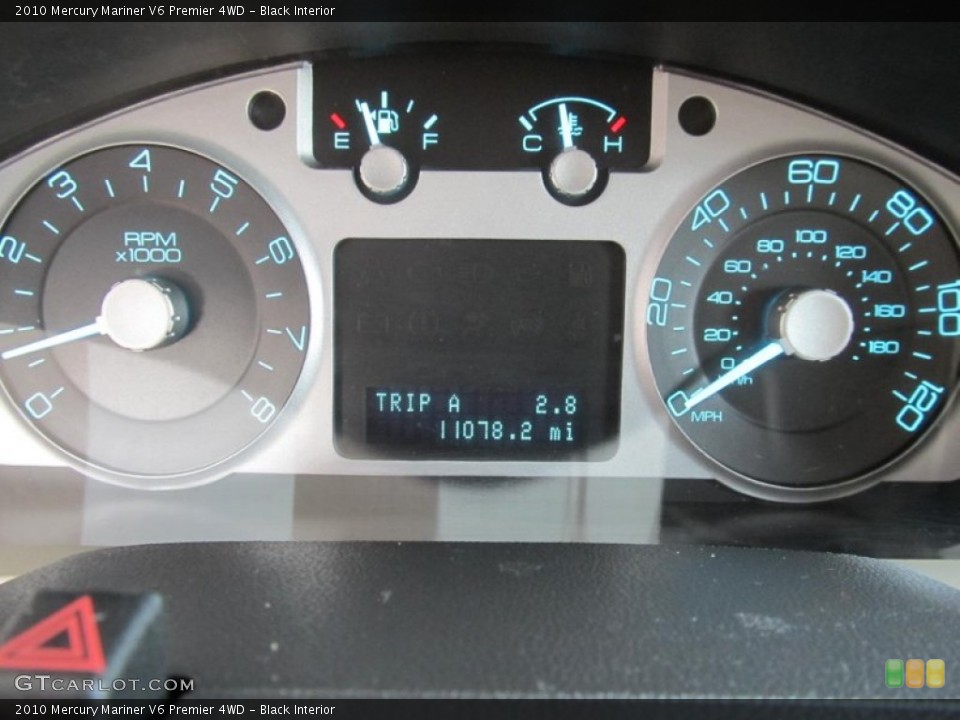 Black Interior Gauges for the 2010 Mercury Mariner V6 Premier 4WD #68843607