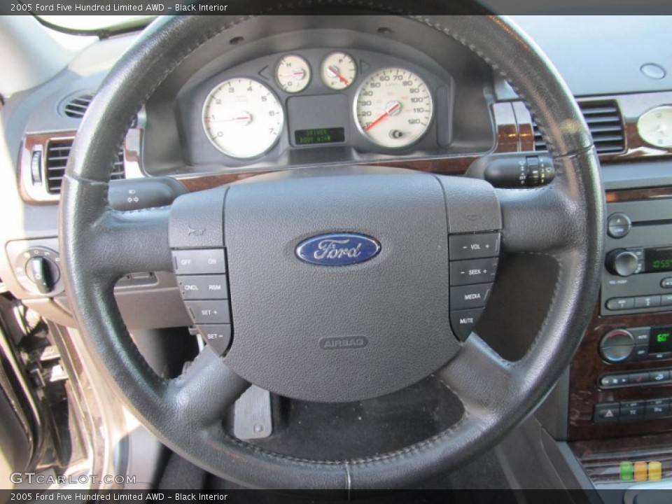 Black Interior Steering Wheel for the 2005 Ford Five Hundred Limited AWD #68843712