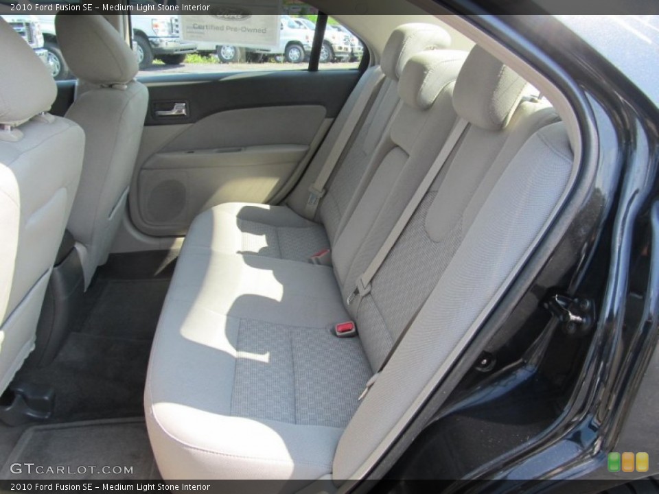 Medium Light Stone Interior Rear Seat for the 2010 Ford Fusion SE #68843841