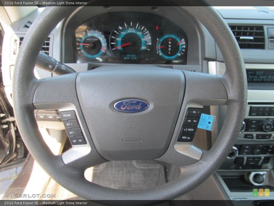 Medium Light Stone Interior Steering Wheel for the 2010 Ford Fusion SE #68843850