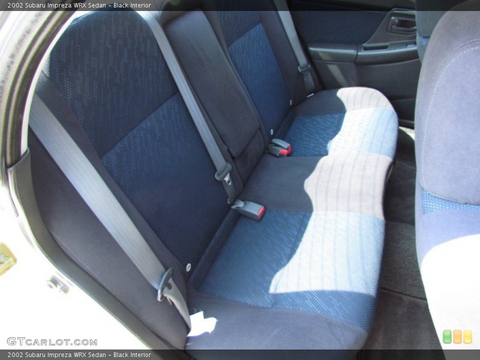 Black Interior Rear Seat for the 2002 Subaru Impreza WRX Sedan #68844438