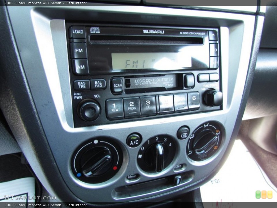 Black Interior Controls for the 2002 Subaru Impreza WRX Sedan #68844536