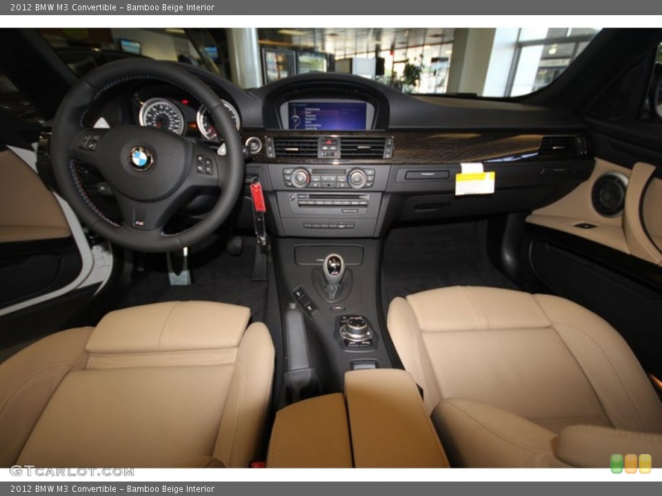 Bamboo Beige Interior Dashboard for the 2012 BMW M3 Convertible #68845440