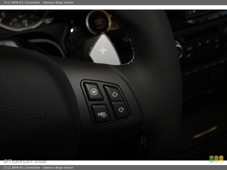 Bamboo Beige Interior Controls for the 2012 BMW M3 Convertible #68845599