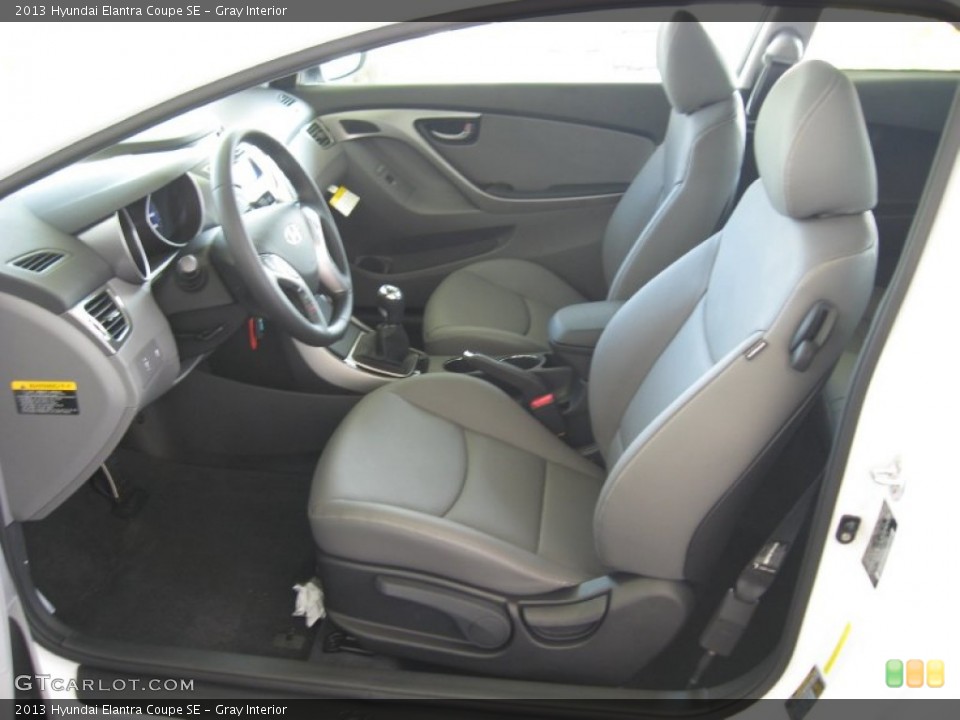 Gray Interior Photo for the 2013 Hyundai Elantra Coupe SE #68845958