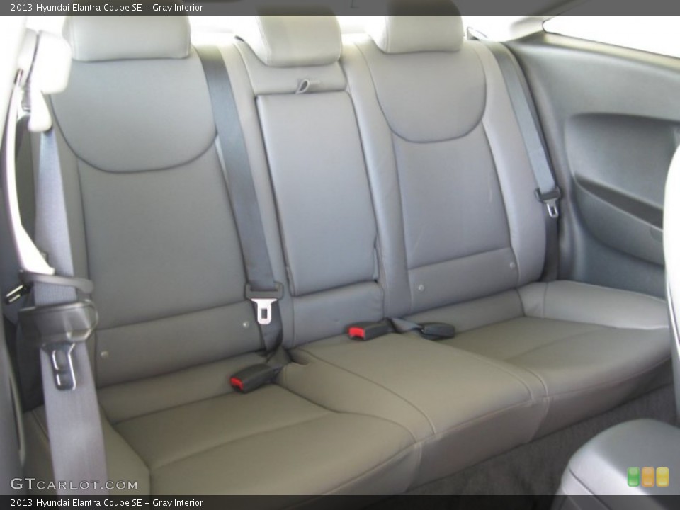 Gray Interior Rear Seat for the 2013 Hyundai Elantra Coupe SE #68845983