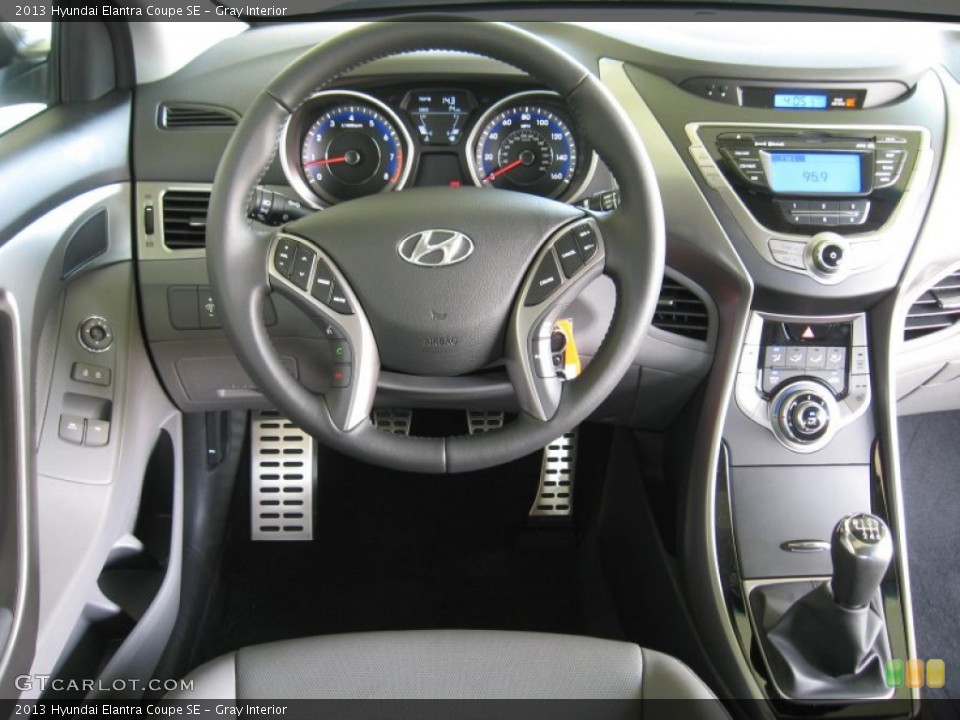 Gray Interior Dashboard for the 2013 Hyundai Elantra Coupe SE #68846030
