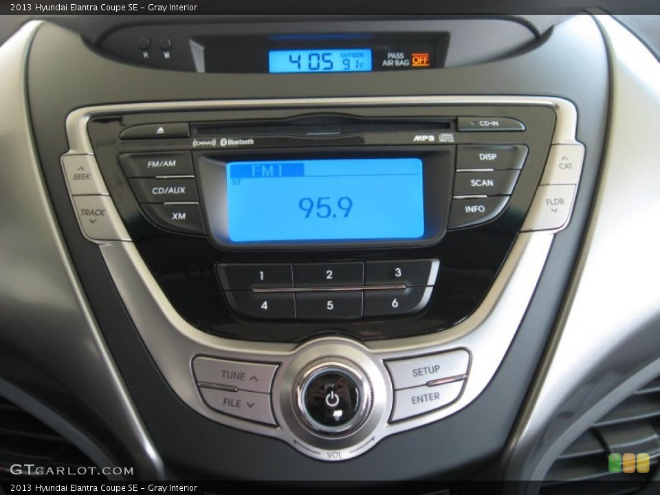 Gray Interior Controls for the 2013 Hyundai Elantra Coupe SE #68846047