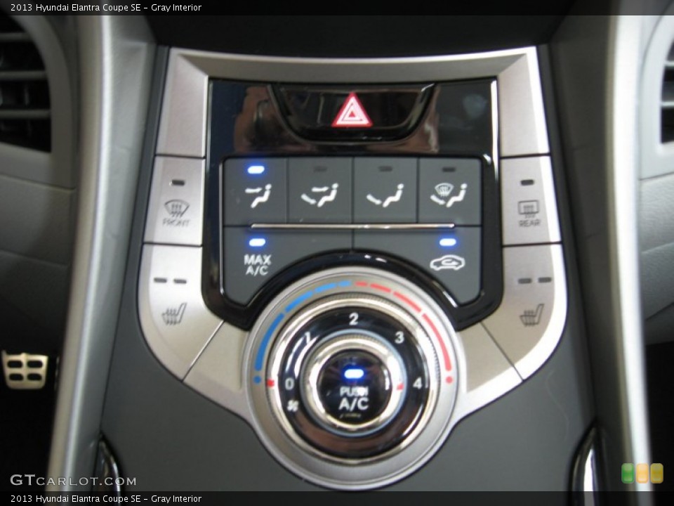 Gray Interior Controls for the 2013 Hyundai Elantra Coupe SE #68846055