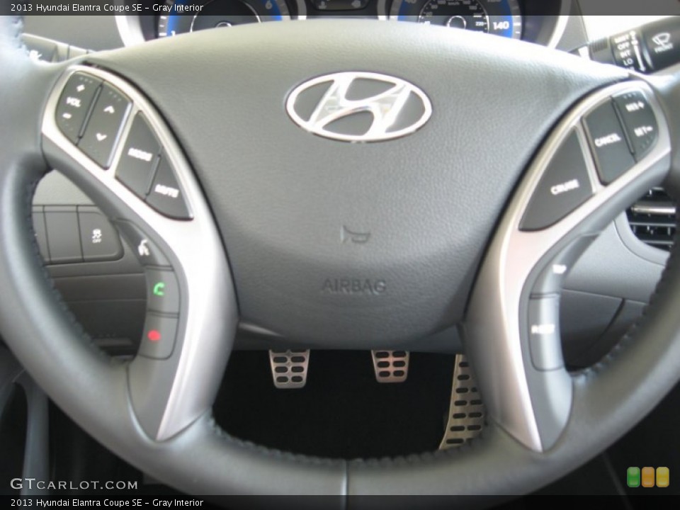 Gray Interior Steering Wheel for the 2013 Hyundai Elantra Coupe SE #68846073