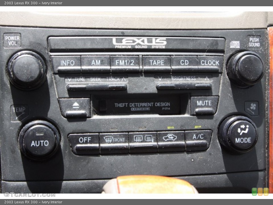 Ivory Interior Audio System for the 2003 Lexus RX 300 #68847750