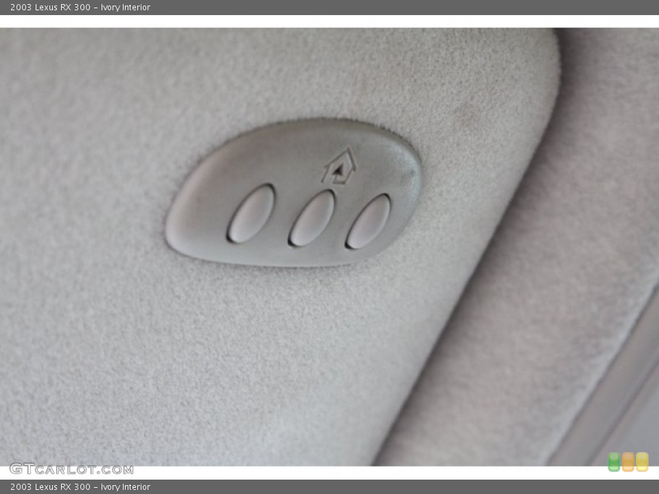 Ivory Interior Controls for the 2003 Lexus RX 300 #68847784
