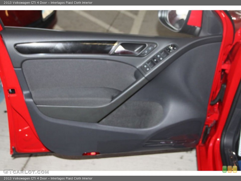 Interlagos Plaid Cloth Interior Door Panel for the 2013 Volkswagen GTI 4 Door #68848095