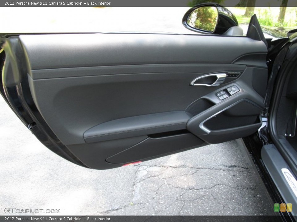 Black Interior Door Panel for the 2012 Porsche New 911 Carrera S Cabriolet #68850483