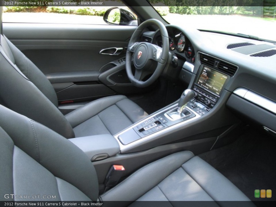 Black Interior Photo for the 2012 Porsche New 911 Carrera S Cabriolet #68850506