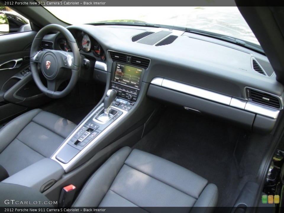 Black Interior Dashboard for the 2012 Porsche New 911 Carrera S Cabriolet #68850516