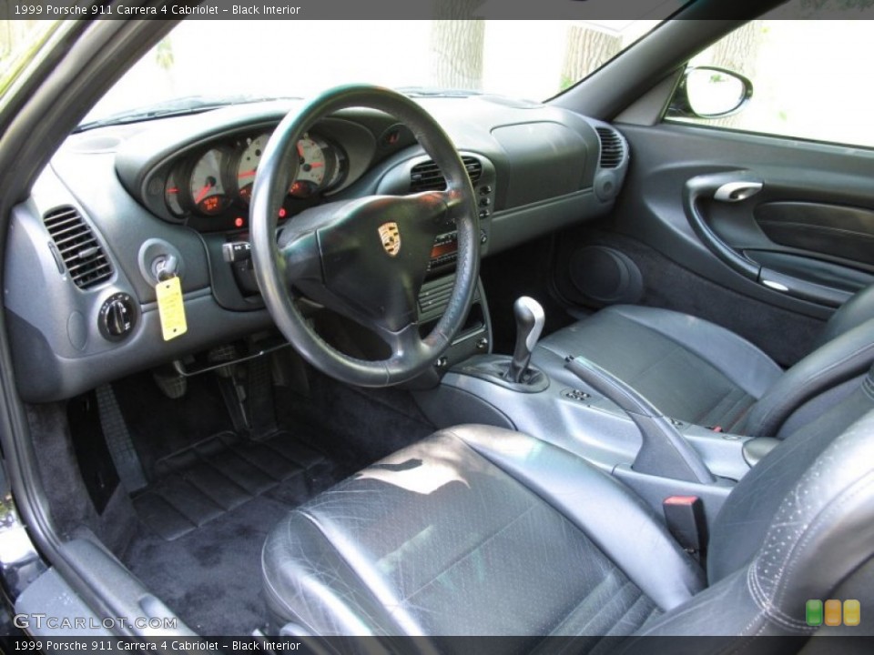 Black Interior Prime Interior for the 1999 Porsche 911 Carrera 4 Cabriolet #68850633