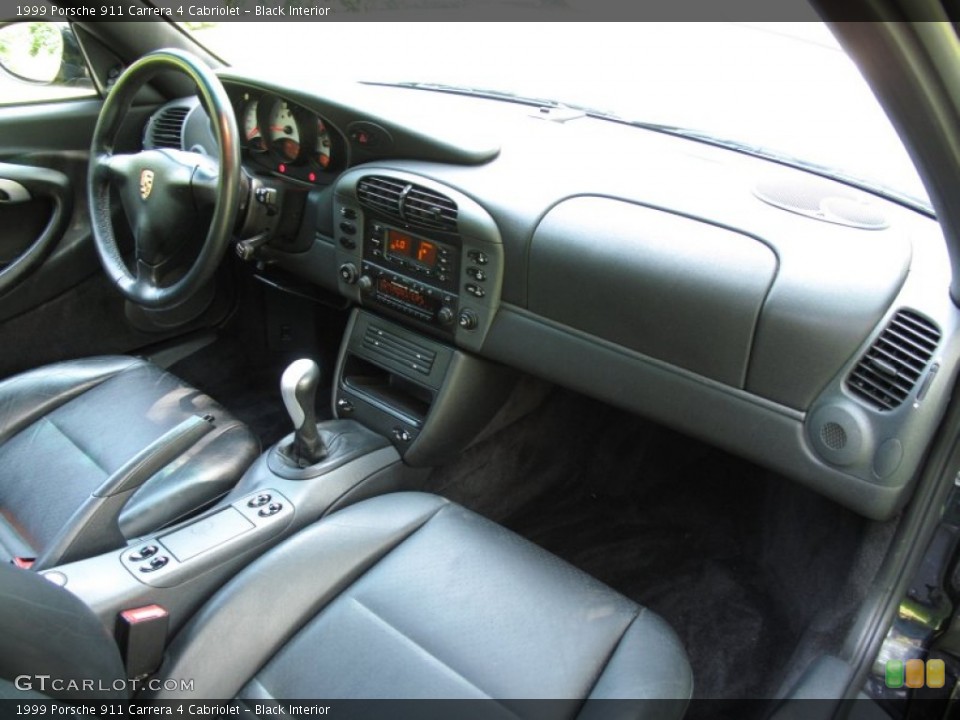Black Interior Dashboard for the 1999 Porsche 911 Carrera 4 Cabriolet #68850678