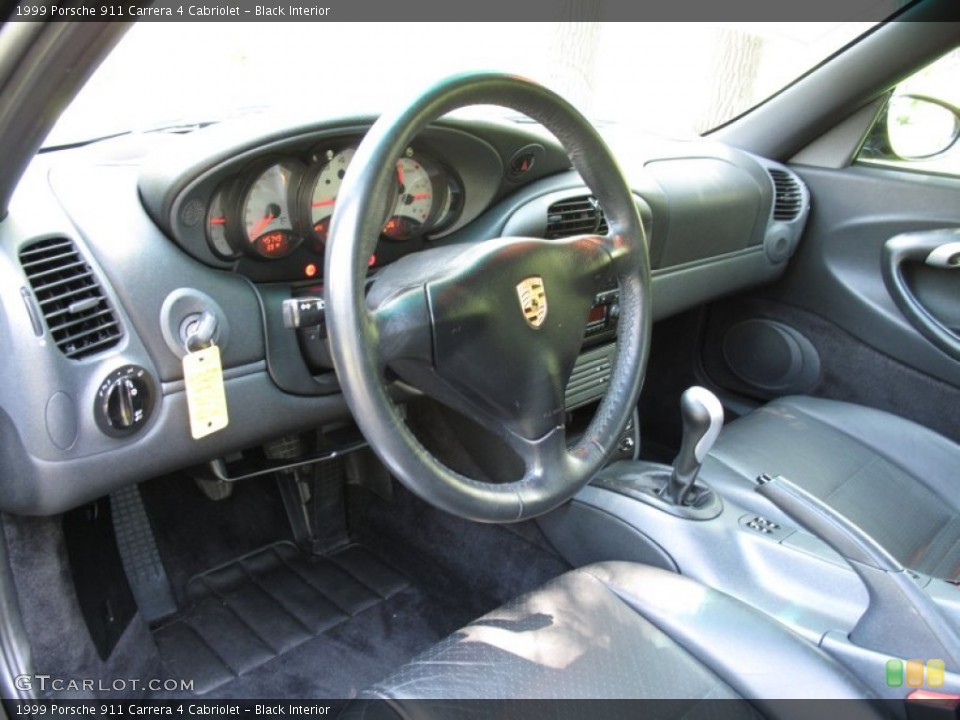 Black Interior Photo for the 1999 Porsche 911 Carrera 4 Cabriolet #68850696