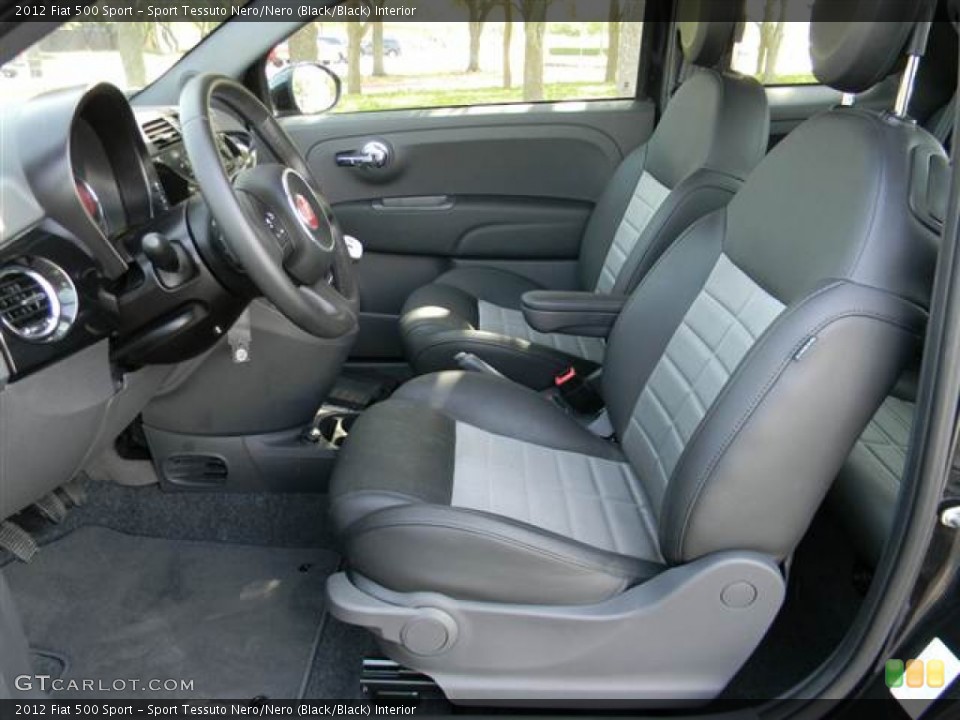 Sport Tessuto Nero/Nero (Black/Black) Interior Front Seat for the 2012 Fiat 500 Sport #68851872