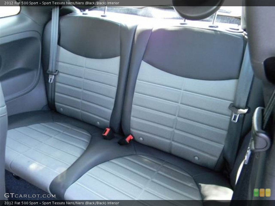 Sport Tessuto Nero/Nero (Black/Black) Interior Rear Seat for the 2012 Fiat 500 Sport #68851905