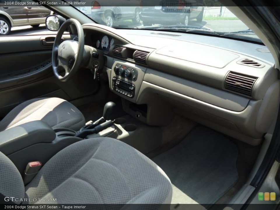 Taupe Interior Dashboard for the 2004 Dodge Stratus SXT Sedan #68852586