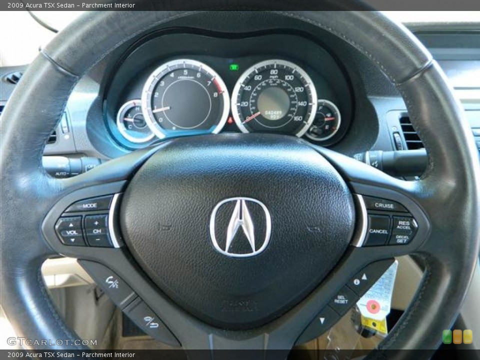Parchment Interior Steering Wheel for the 2009 Acura TSX Sedan #68852619
