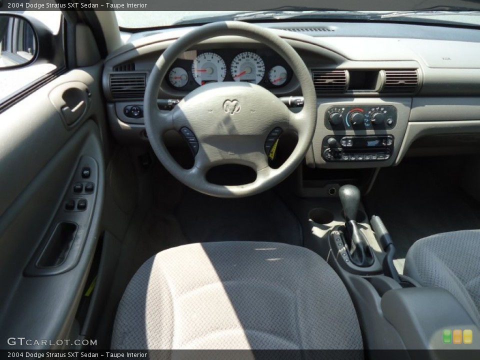 Taupe Interior Dashboard for the 2004 Dodge Stratus SXT Sedan #68852631