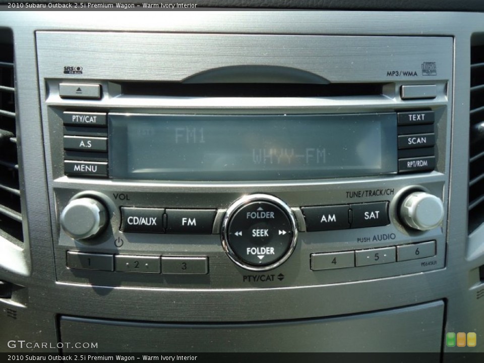 Warm Ivory Interior Audio System for the 2010 Subaru Outback 2.5i Premium Wagon #68852955