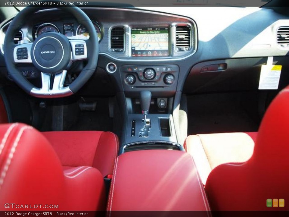 Black/Red Interior Dashboard for the 2012 Dodge Charger SRT8 #68853780