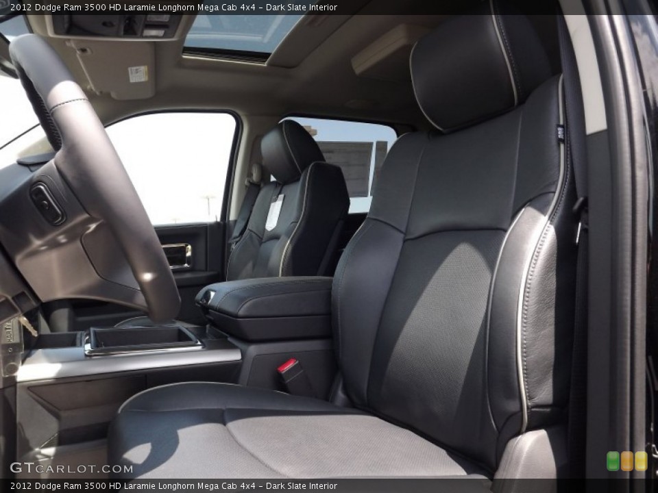Dark Slate Interior Photo for the 2012 Dodge Ram 3500 HD Laramie Longhorn Mega Cab 4x4 #68855355