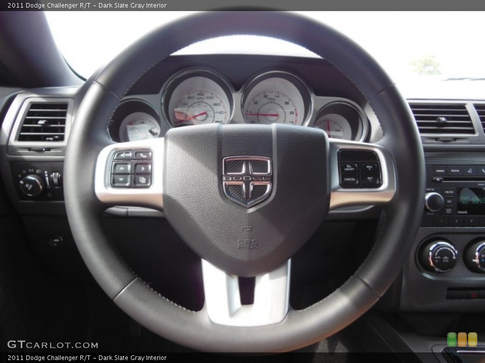Dark Slate Gray Interior Steering Wheel for the 2011 Dodge Challenger R/T #68855403