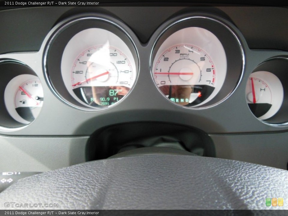 Dark Slate Gray Interior Gauges for the 2011 Dodge Challenger R/T #68855412