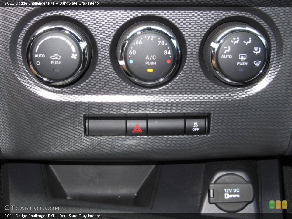 Dark Slate Gray Interior Controls for the 2011 Dodge Challenger R/T #68855448