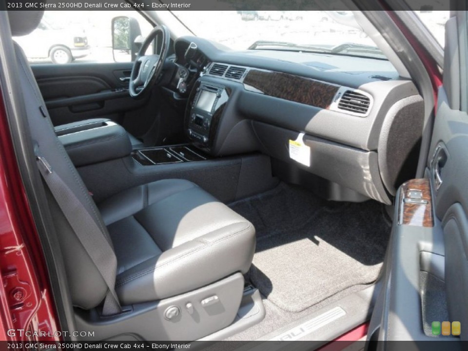 Ebony Interior Photo for the 2013 GMC Sierra 2500HD Denali Crew Cab 4x4 #68856486