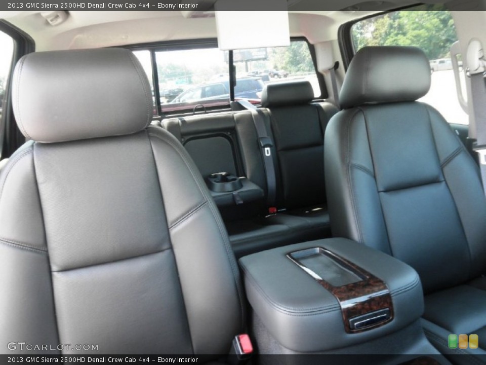 Ebony Interior Photo for the 2013 GMC Sierra 2500HD Denali Crew Cab 4x4 #68856492